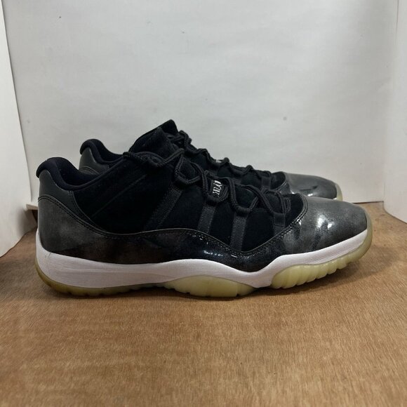 Nike Air Jordan 11 Retro Low Baron Black White 528895-010 Men’s Size 16